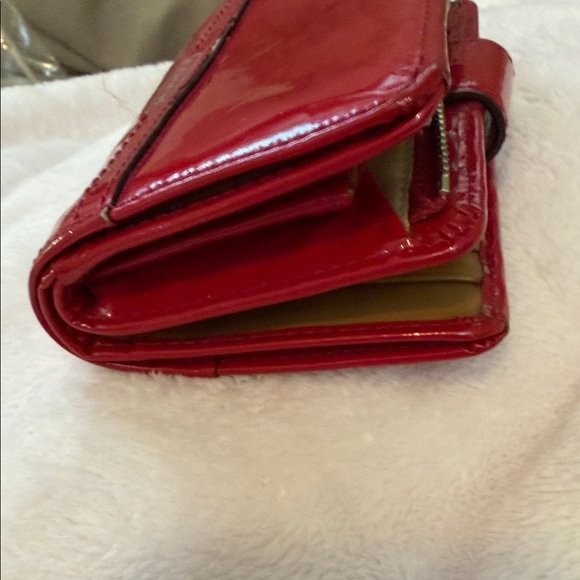 Coach Glossy Cherry Red Wallet - Picture 8 of 9